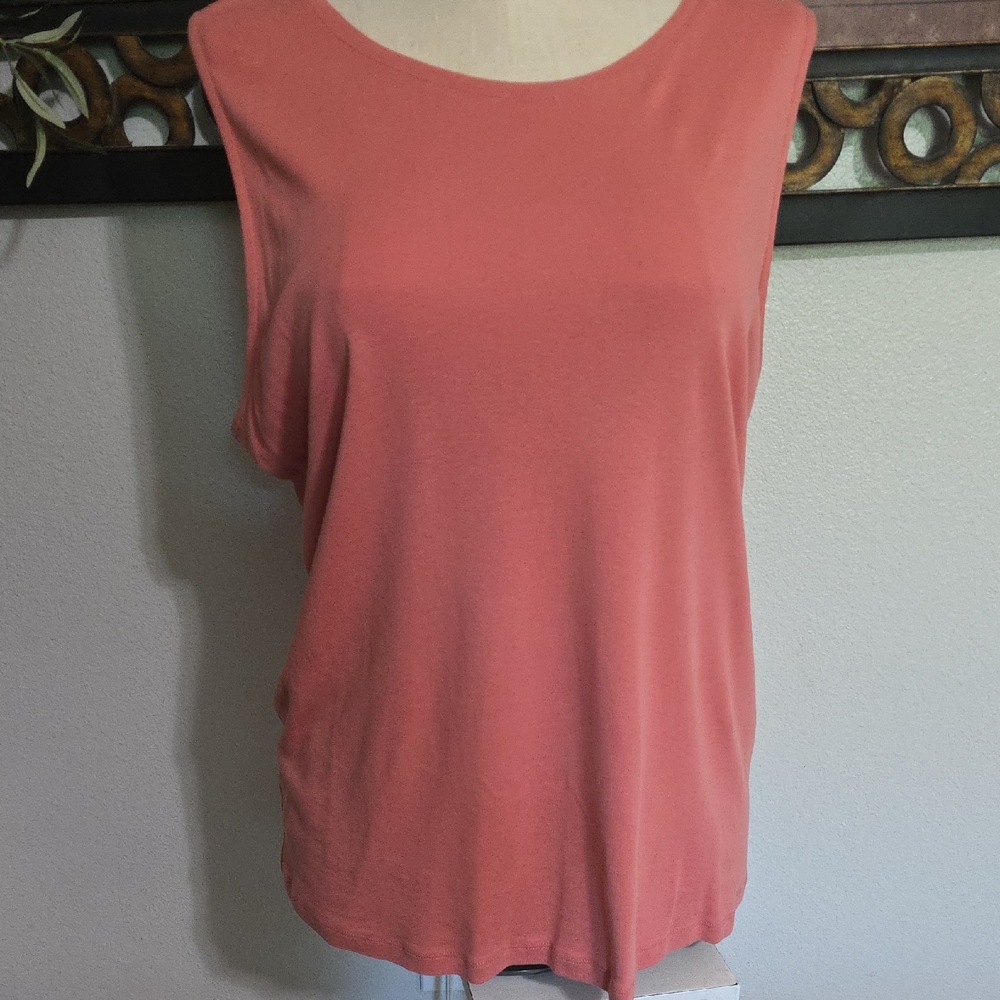 CJ Banks Sleeveless Peach Tank Top